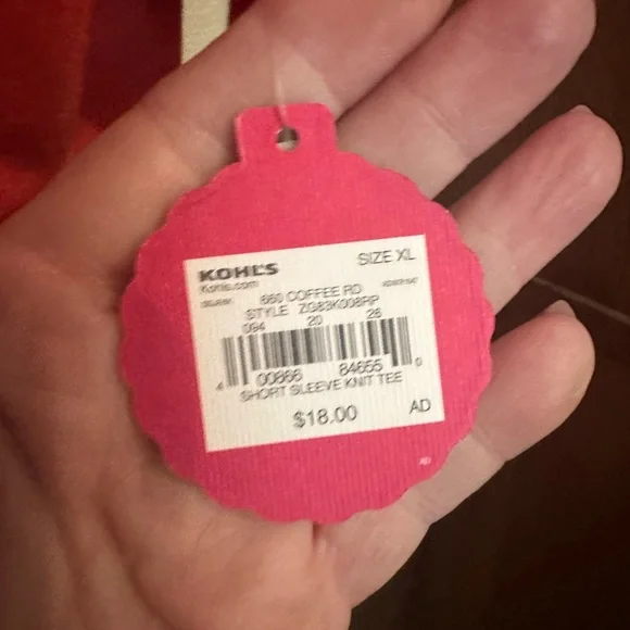 XL top by AAH orange colored NWT - Picture 6 of 7